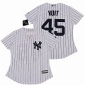 Women New York Yankees Luke Voit White majestic baseball Jersey