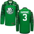 Customized 2016 New York Islanders #3 Hamonic green ice hockey jersey