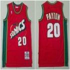 Seattle SuperSonics #20 Gary Payton red Throwback NBA Jerseys-TY