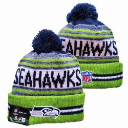 2024 Seattle Seahawks green dark blue white NFL Sports Cuffed Knit Hats 02