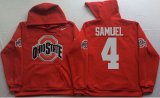 Ohio State Buckeyes Red #4 SAMUEL NCAA Hooded Sweatshirt