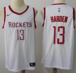 Nike Houston Rockets #13 James Harden white nba jersey-MHD