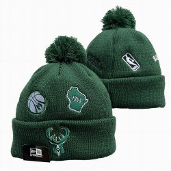 2024 Milwaukee Bucks green NBA Sports Cuffed Knit Hats