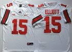 Ohio State Buckeyes #15 Ezekiel Elliott white College Football Limited Jersey-PNS