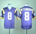 Nike LSU Tigers Zach Mettenberger 8 Purple College Football Jersey