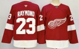 Detroit Red Wings #23 Lucas Raymond red hockey jersey-PD