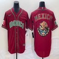 2023 World Cup Mexico red blank majestic baseball jerseys 12