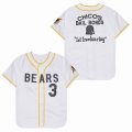 Bad News Bears Jersey #3 Chico's Bail Bonds white Movie Baseball Jersey