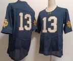 Notre Dame Fighting Irish #13 Riley Leonard Dark blue College football jerseys-XST