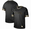 Nike Pittsburgh Pirates blank black gold baseball jersey