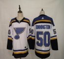 Adidas St.Louis Blues #50 Jordan Binnington white NHL hockey Jerseys