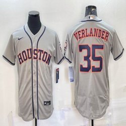 Nike Houston Astros #35 Justin Verlande gray Flexbase Authentic Collection Jersey