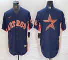 Nike Houston Astros blank blue majestic baseball jersey 01