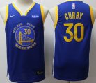 Youth Nike Golden State Warriors 30 Stephen Curry blue nba jersey-S8