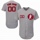 Custom Boston Red Sox gray Flexbase baseball jerseys