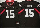 Georgia Bulldogs #15 Carson Beck black college football jersey-PNS