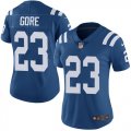 Women Colts #23 GFrank Gore blue nike Color Rush Limited Jerseys