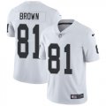 Oakland Raiders #81 Tim Brown Nike white Color Rush Limited Jersey