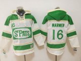 2017 Toronto Maple Leafs 16 Mitchell Marner White Green Hockey Hooded Sweatshirt