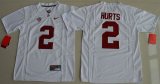 2016 Youth Alabama Crimson Tide Jalen Hurts 2 College Football Limited Jerseys - White