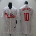 Nike Philadelphia Phillies #10 J.T. Realmuto white majestic baseball jersey-BD