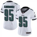 Women Nike Philadelphia Eagles #95 Mychal Kendricks white Color Rush Limited Jersey