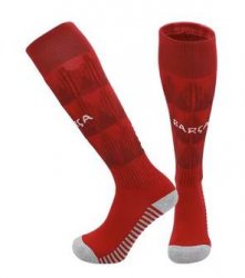 2023-2024 Barcelona Club red soccer socks home