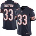 Nike Chicago Bears #33 Langford dark blue Color Rush Limited Jerseys