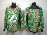 reebok Tampa Bay Lightning blank green camo nhl jerseys