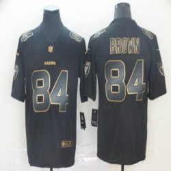 Nike Oakland Raiders #84 Antonio Brown Black gold Nike Color Rush Limited Jersey