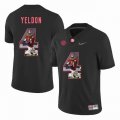 Custom Alabama Crimson Tide #4 T.J. Yeldon black College Color Rush Limited Jerseys