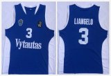 LiAngelo Ball #3 Lithuania Vytautas blue ncaa Basketball Jersey