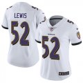 women Baltimore Ravens #52 Lewis Nike White Color Rush Limited Jersey