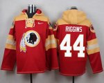 Custom Nike Washington Redskins #44 Riggins red yellow nfl Hooded Sweatshirt