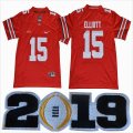 2019 Ohio State Buckeyes #15 Ezekiel Elliott red limited college football jersey