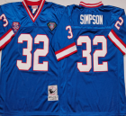 Buffalo Bills #32 O.J Simpson blue thrwoabck Blue NFL Jerseys-PNS