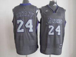 Los Angeles Lakers 24 BRYANT gray nba jersey