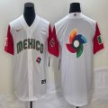 2023 World Cup Mexico blank white majestic baseball jerseys 34