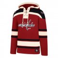 Custom Washington Capitals red beige NHL Hooded Sweatshirt