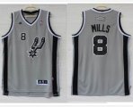 San Antonio Spurs Patrick Mills #8 gray nba jerseys