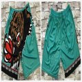 Memphis Grizzlies green black nba shorts with -TY