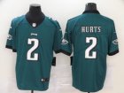 Nike Philadelphia Eagles #2 Hurts green Color Rush Limited Jersey