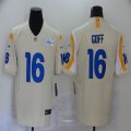 Los Angeles Rams #16 Jared Goff Nike beige Limited White NFL Jerseys