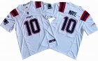 Nike Patriots #10 Drake Maye White Nike Vapor F.U.S.E. Limited Jersey