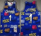 Orlando Magic #1 Tracy Mcgrady black Throwback basketball jersey-XD 01