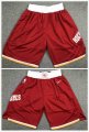 Nike Houston Rockets throwback red nba shorts 01