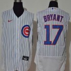 Nike Chicago Cubs #17 Kris Bryant white Flexbase Authentic Collection Jersey-WL