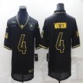 Nike Cleveland Browns #4 Deshaun Watson black gold Salute To Service Limited Jersey-BD