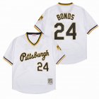 Pittsburgh Pirates #24 Barry Bonds white throwback mlb baseball jersey