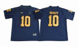 Michigan Wolverines Tom Brady 10 College Football Jersey - Navy Blue